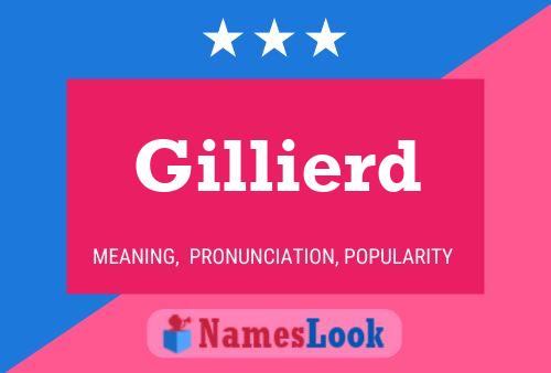 ملصق اسم Gillierd