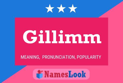 ملصق اسم Gillimm