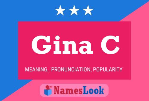 ملصق اسم Gina C