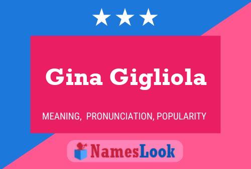 ملصق اسم Gina Gigliola