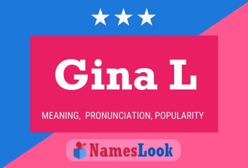 ملصق اسم Gina L