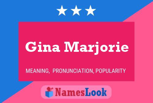 ملصق اسم Gina Marjorie