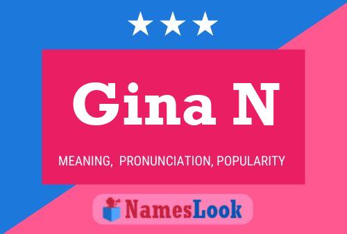 ملصق اسم Gina N