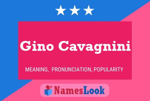 ملصق اسم Gino Cavagnini