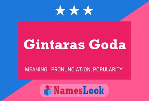 ملصق اسم Gintaras Goda