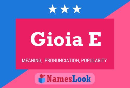 ملصق اسم Gioia E