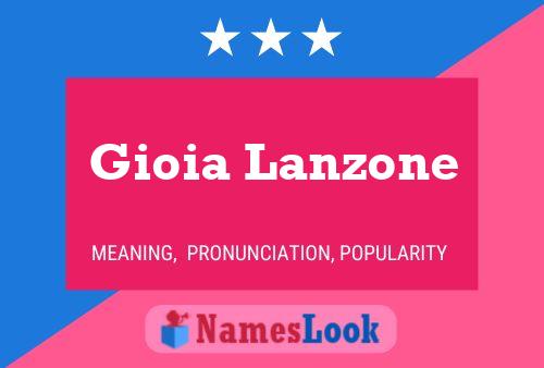 ملصق اسم Gioia Lanzone