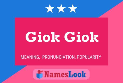 ملصق اسم Giok Giok