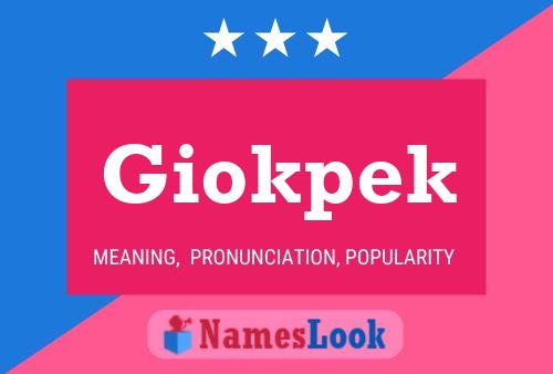 ملصق اسم Giokpek