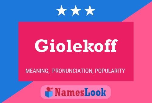 ملصق اسم Giolekoff