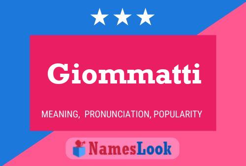 ملصق اسم Giommatti