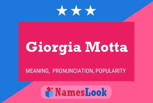 ملصق اسم Giorgia Motta