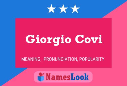 ملصق اسم Giorgio Covi