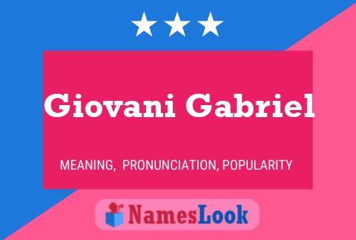 ملصق اسم Giovani Gabriel