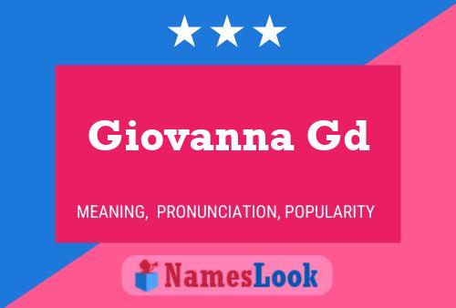 ملصق اسم Giovanna Gd