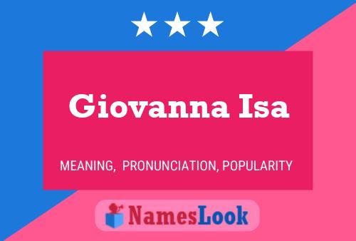 ملصق اسم Giovanna Isa