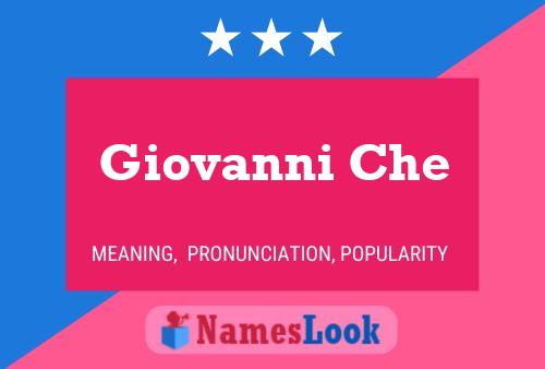 ملصق اسم Giovanni Che