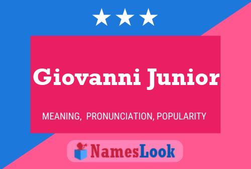 ملصق اسم Giovanni Junior