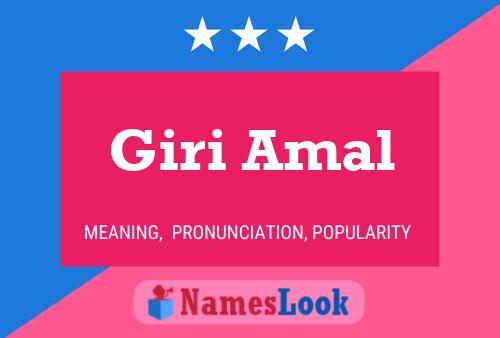 ملصق اسم Giri Amal