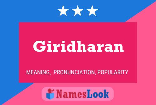 ملصق اسم Giridharan