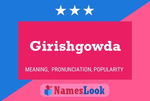 ملصق اسم Girishgowda