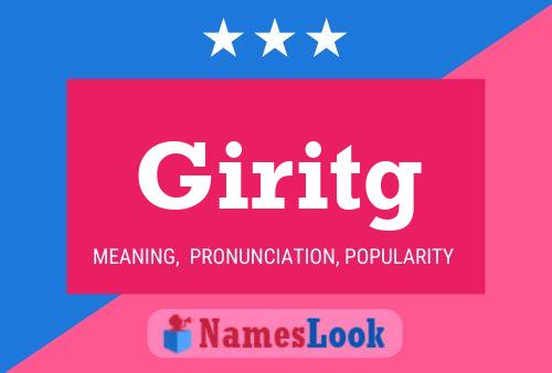 ملصق اسم Giritg