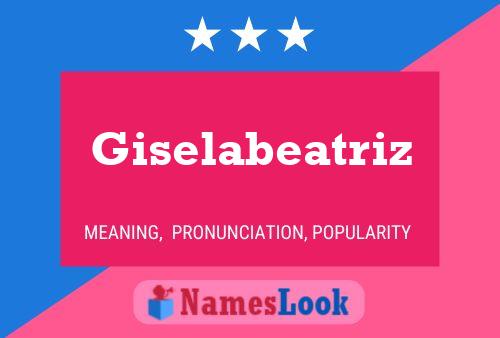 ملصق اسم Giselabeatriz