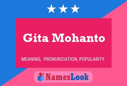 ملصق اسم Gita Mohanto