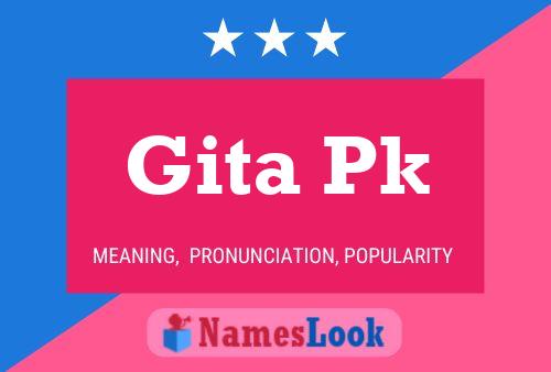 ملصق اسم Gita Pk