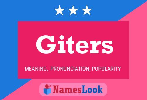 ملصق اسم Giters