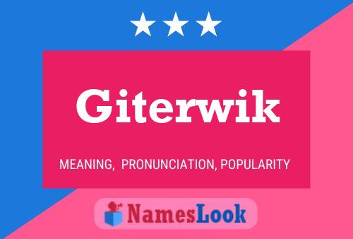 ملصق اسم Giterwik