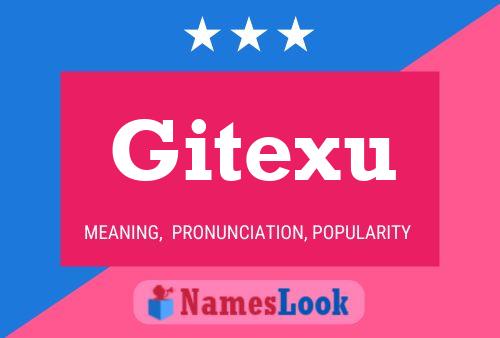 ملصق اسم Gitexu