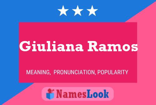 ملصق اسم Giuliana Ramos