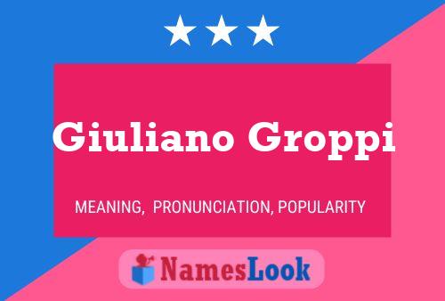 ملصق اسم Giuliano Groppi