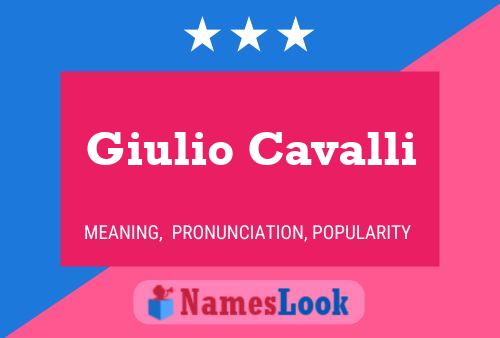 ملصق اسم Giulio Cavalli