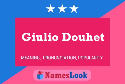 ملصق اسم Giulio Douhet