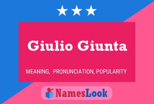 ملصق اسم Giulio Giunta