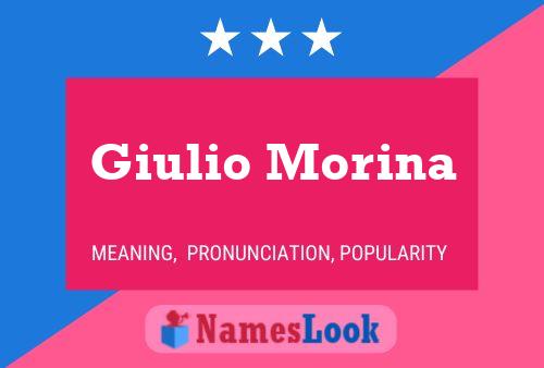 ملصق اسم Giulio Morina