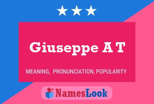 ملصق اسم Giuseppe A T