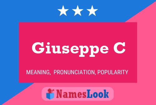 ملصق اسم Giuseppe C