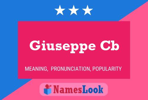 ملصق اسم Giuseppe Cb