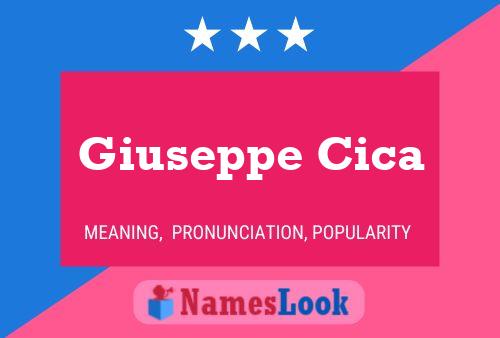 ملصق اسم Giuseppe Cica