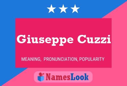 ملصق اسم Giuseppe Cuzzi