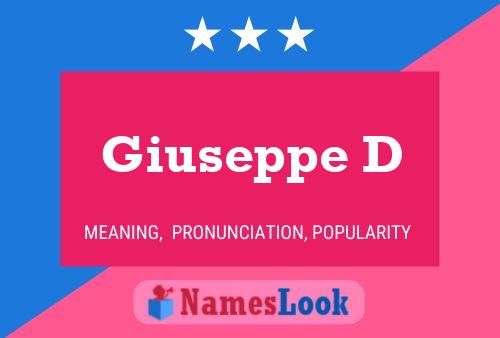 ملصق اسم Giuseppe D