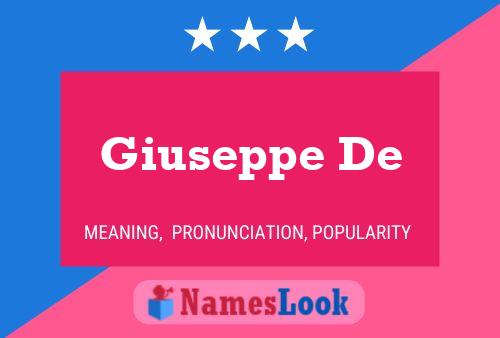 ملصق اسم Giuseppe De