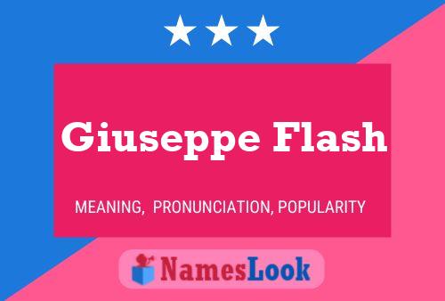 ملصق اسم Giuseppe Flash