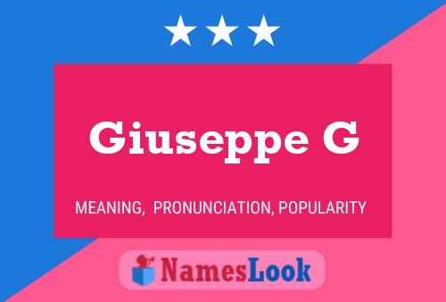 ملصق اسم Giuseppe G