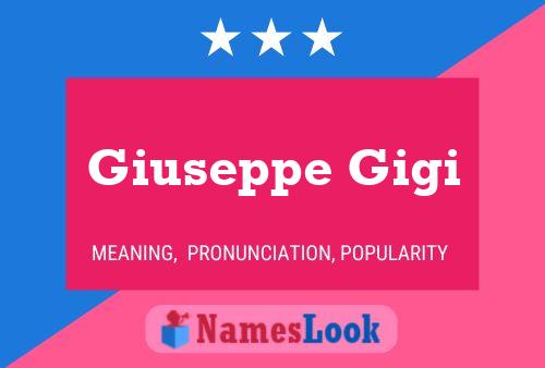 ملصق اسم Giuseppe Gigi