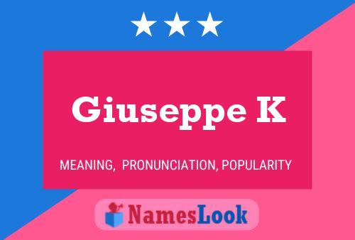 ملصق اسم Giuseppe K