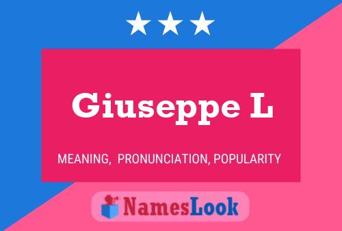 ملصق اسم Giuseppe L